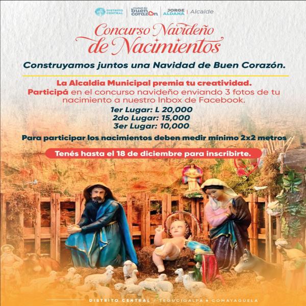 Concurso de Nacimientos Navideños: Construyamos juntos una Navidad de Buen Corazón 
