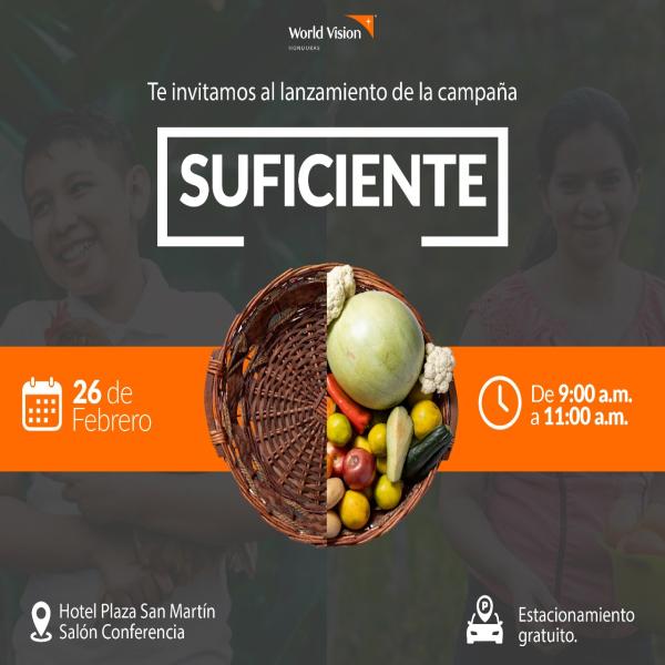 Lanzamiento de la campaña “Suficiente” 