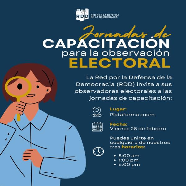 Jornada de Capacitación para la observación electoral 