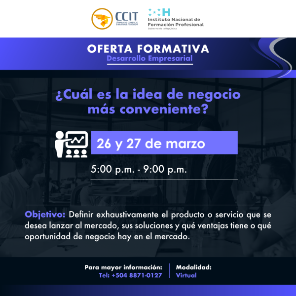 Curso: ¿Cuál es la idea de negocio más conveniente?