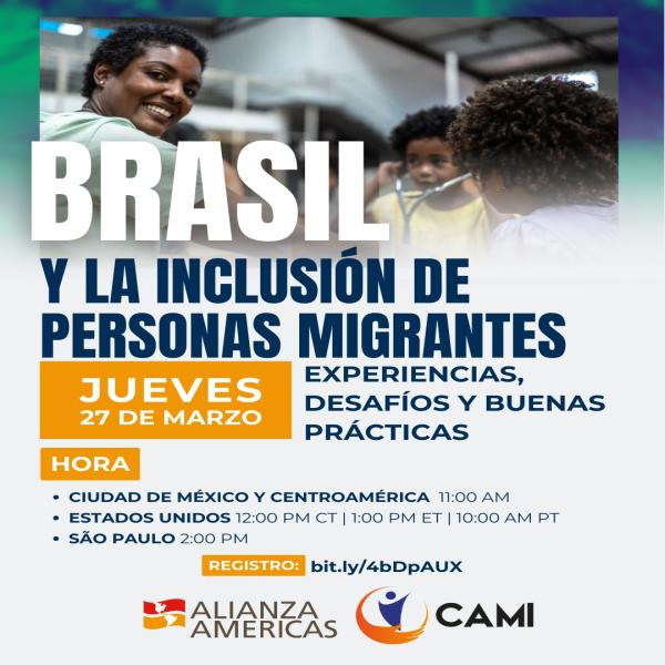 Diálogo virtual: Brasil y la inclusión de personas migrantes 