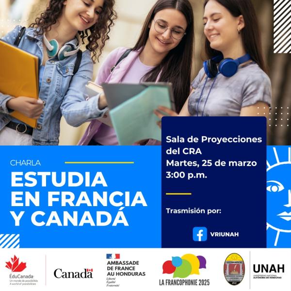 Charla Estudia en Canadá y Francia