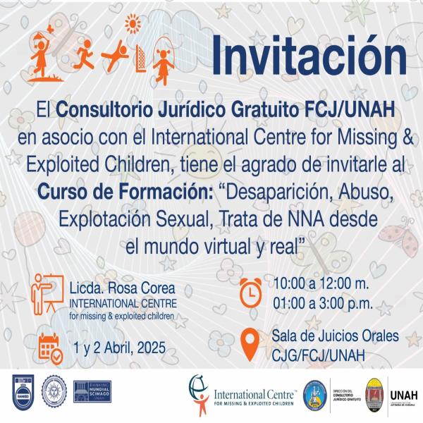 Curso de Formación: “Desaparición, Abuso, Explotación Sexual, Trata de NNA desde el mundo virtual y real
