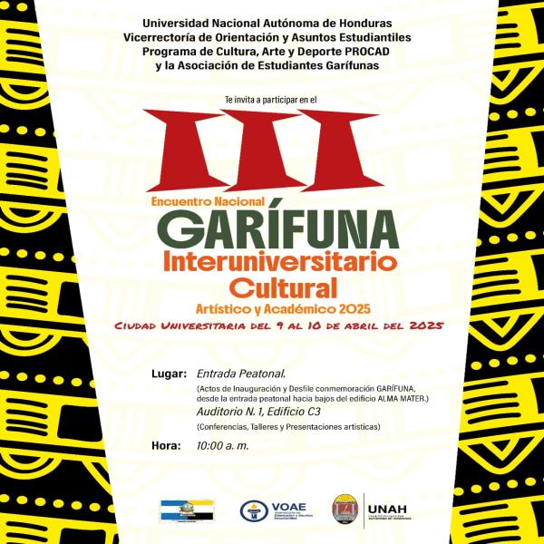 III Encuentro Nacional Garífuna Interuniversitario Cultural 