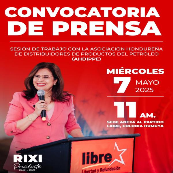 Convocatoria de Prensa: AHDIPPE – Rixi Moncada 