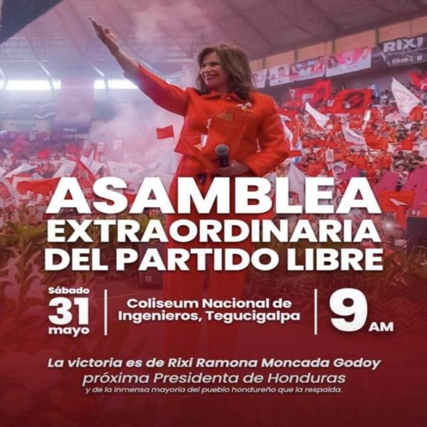Asamblea Extraordinaria Partido Libre 