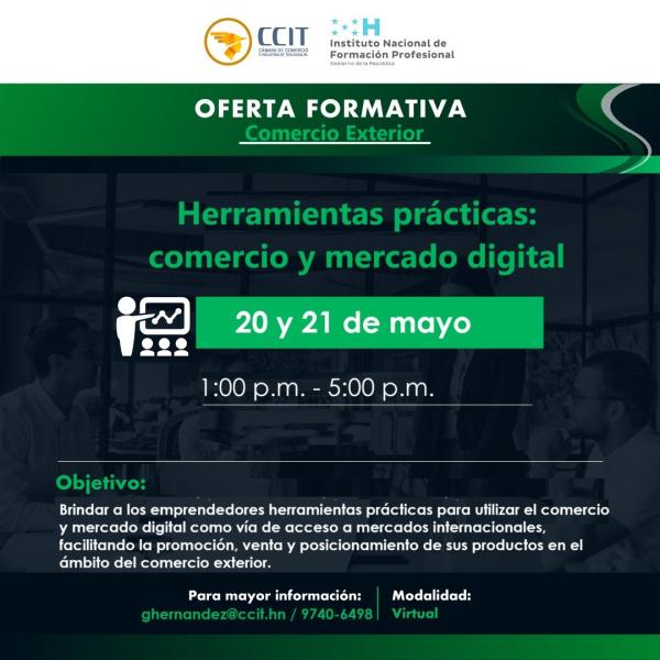 Capacitación: Herramientas prácticas: comercio y mercado digital