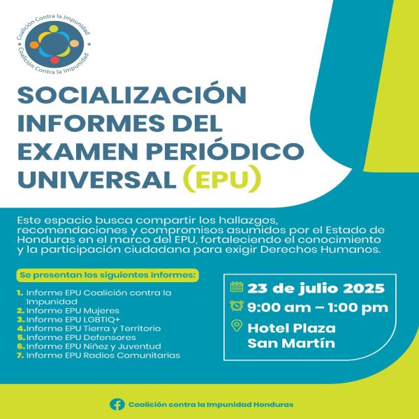 Socialización Informes del Examen Periódico Universal (EPU)