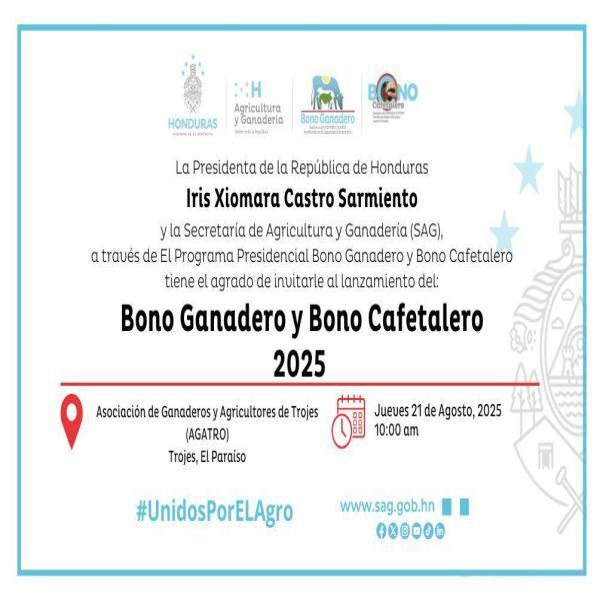 Lanzamiento del Bono Ganadero y Bono Cafetalero 2025 