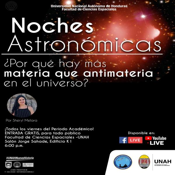 Noche Astronómica: ¿Por qué hay más materia que antimateria en el universo? 