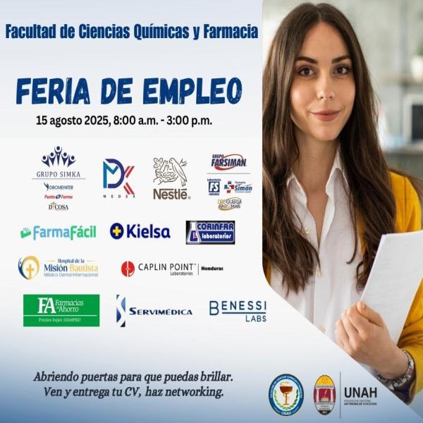 UNAH: Feria de Empleo de la Facultad de Ciencias Químicas y Farmacia 