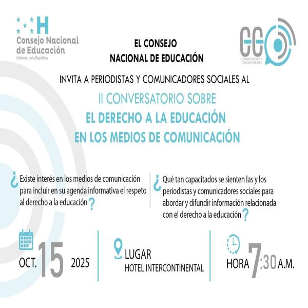 II Conversatorio sobre El Derecho a la Educación en los medios de Comunicación 