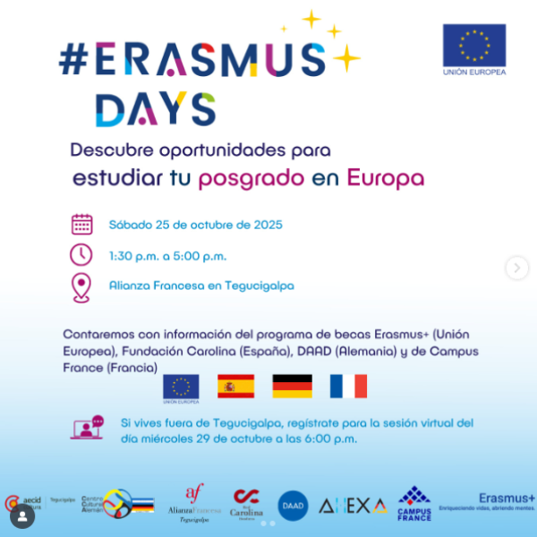 Charlas y mesas informativas para estudiar tu posgrado en Europa 