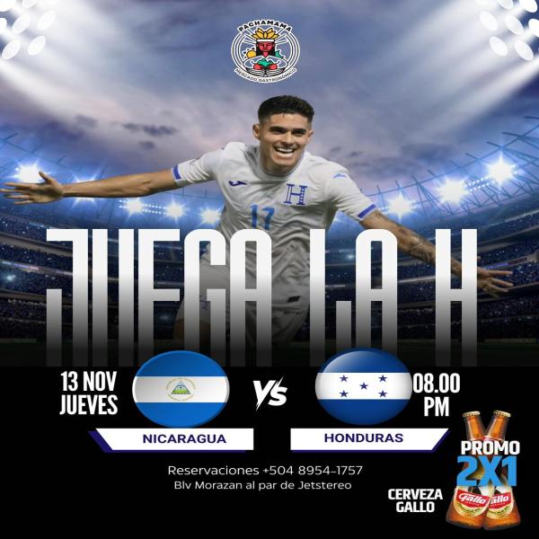 Vive la emoción del fútbol Nicaragua vs Honduras 