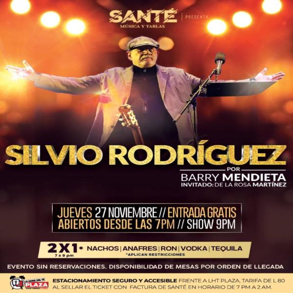 Homenaje a Silvio Rodríguez por Barry Mendieta 