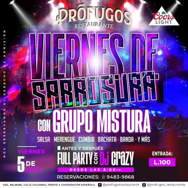 Viernes de sabrosura con el Grupo Mistura 