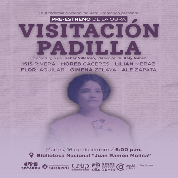 Pre-estreno de la obra Visitación Padilla 