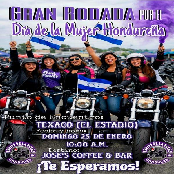 Gran Rodada por el Día de la Mujer Hondureña 