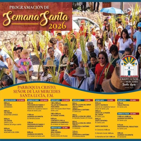 Actividades Religiosas de Semana Santa 2026