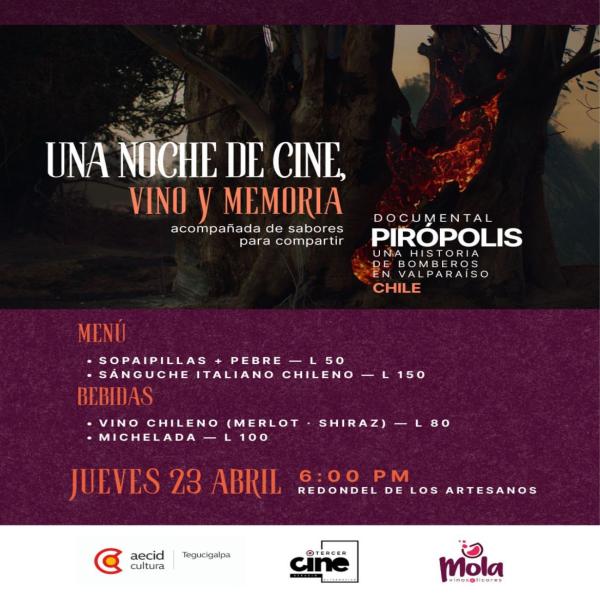 Una noche de cine, vino y memoria | presentación del Documental Pirópolis 