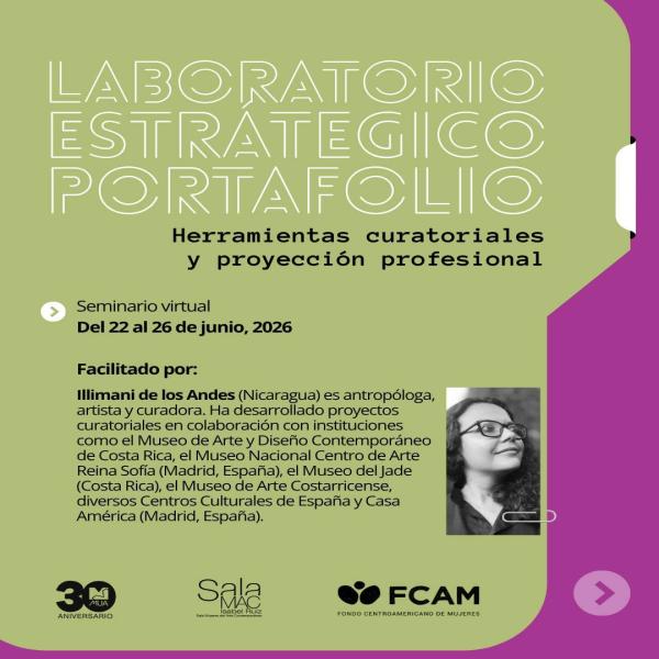 Seminario virtual "Laboratorio Estratégico de Portafolios: Herramientas Curatoriales y Proyección Profesional" 