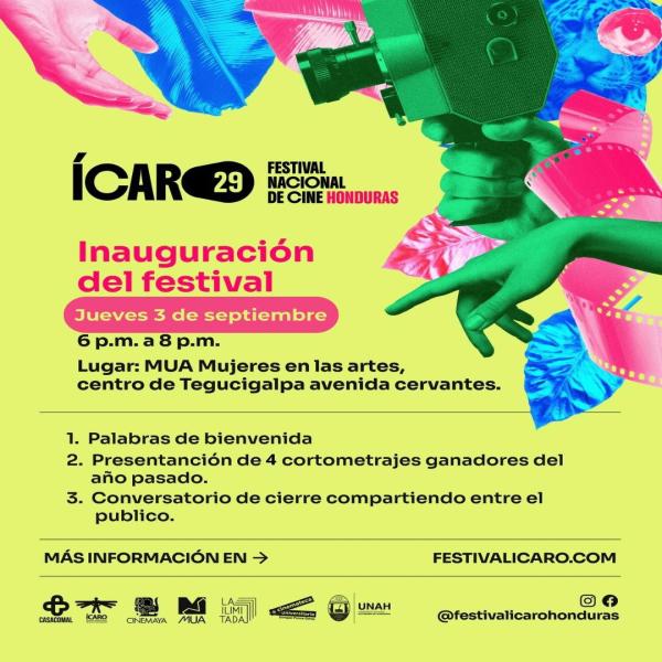 Inauguración de la 29.ª edición del Festival Ícaro Honduras