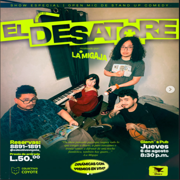  “El Desat*re”, un especial de Open Mic Stand Up Comedy con La Migaja y el Colectivo Coyote
