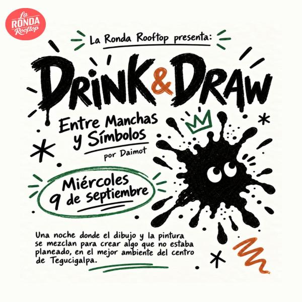 Drink & Draw: Entre manchas y símbolos 