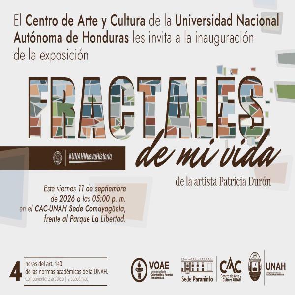 Inauguración de «Fractales de mi vida», exposición de la artista Patricia Durón Varela
