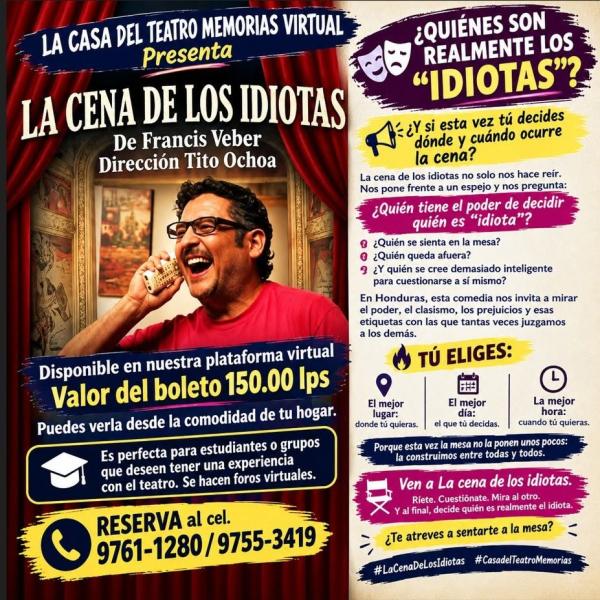 La Casa del Teatro Memorias virtual presenta: La cena de los idiotas 