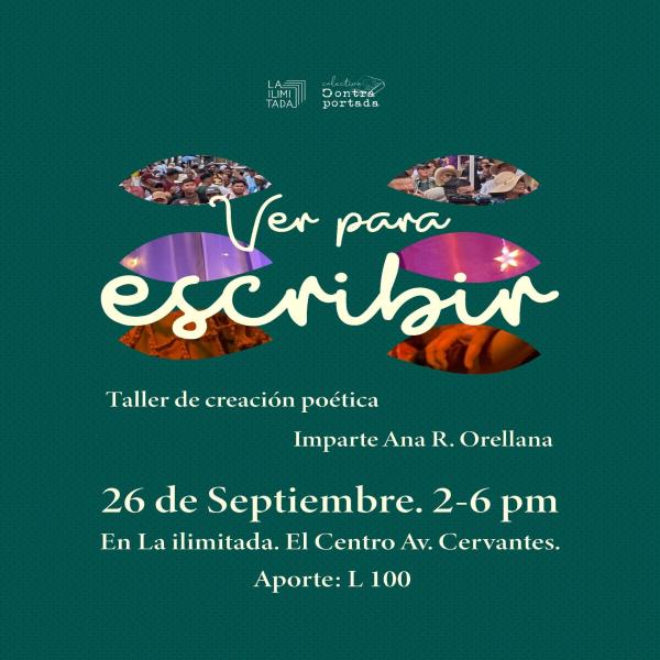 Taller de creación poética: Ver para escribir