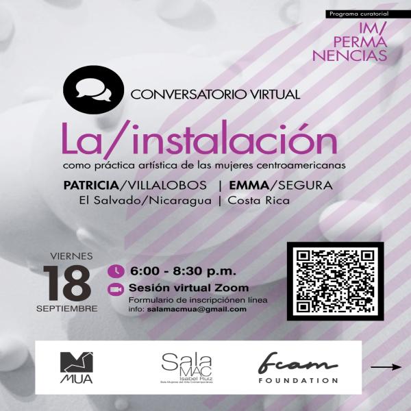 Conversatorio virtual sobre la práctica de la instalación artística de las mujeres en Centroamérica 
