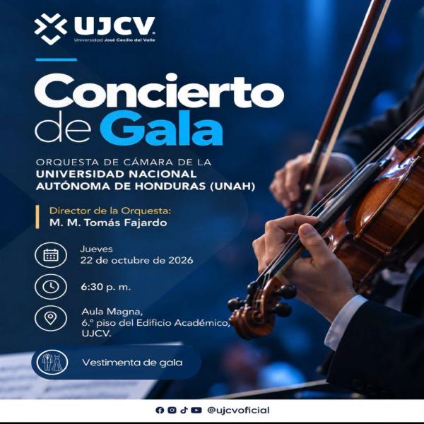 Concierto de Gala: Orquesta de Cámara de la UNAH