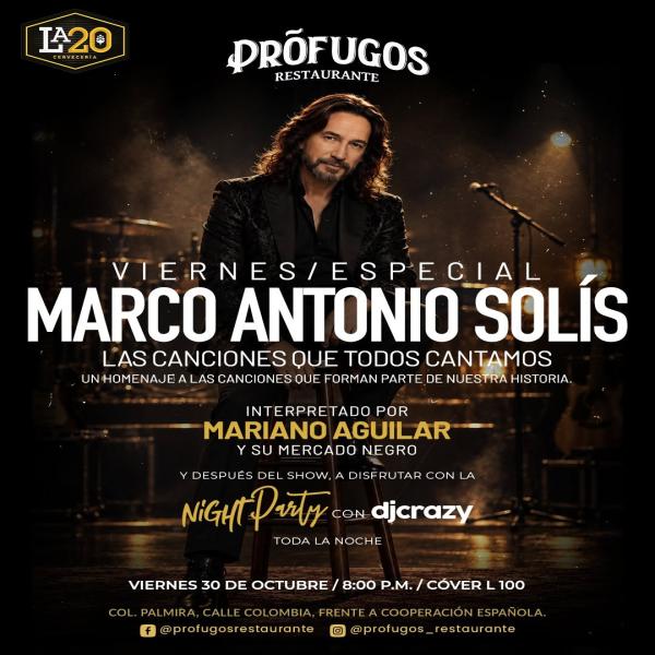 Especial a Marco Antonio Solís por Mariano Aguilar y su Mercado Negro 