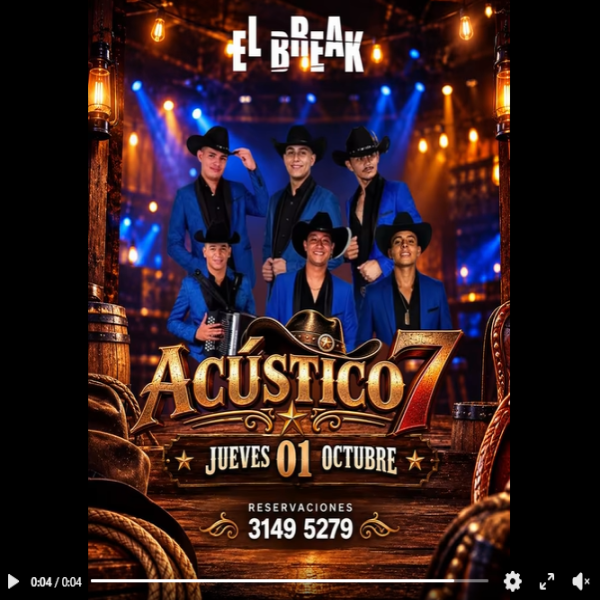 Noche de banda norteña con Acústico 7